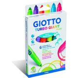 Giotto 433000 Turbo Giant 6'lı Keçeli Kalem