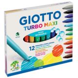 Giotto 454000 Torbo Maxi Keçeli Kalem Jumbo 12'li