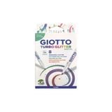 Giotto F426300 Turbo Glitter 8'li Pastel Renkler Marker Kalem Set