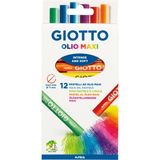 giotto hang tab box 12 renk oil pastel boya 293400 - Yok