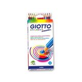 Giotto Stilnovo Acquarell Kuru Boya Kalemi 12'Li Renkli Set 255700 Pratik Askılı Paket
