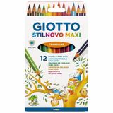 Giotto Stilnovo Maxi Üçgen Kuru Boya Kalemi 12 Renk