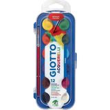 Giotto Sulu Boya 12 Renk 30 mm Çap ile Yaratıcılığınızı Keşfedin Eğlenceli Boya Seti - nocolor