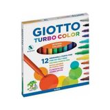 Giotto Turbo Color 12'li Kokusuz Keçeli Kalem Seti Dayanıklı Tasarım Çocuklar için