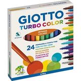 Giotto Turbo Color 24'lü Kutu Keçeli - Çok Renkli - Keçeli Kalem - Renk Sayısı