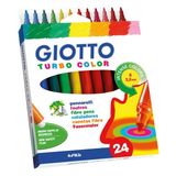 Giotto Turbo Color Su Bazlı Keçeli Kalem Askılı Paket 24Lü 071500