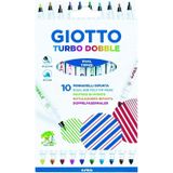 Giotto Turbo Dobble çift taraflı keçeli kalem, 10 adet