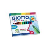 Giotto Turbo Maxi, 12'li Kutu | Süper Yıkanabilir Keçe Uçlu Fiber Kalemler, Büyük Uçlu Uç 5 mm, Çeşitli Renkler, Çocuklar, Partiler ve İlkokullar İçin