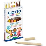 Giotto Turbo Maxi Skin Tones Keçeli Boya Kalemi Seti Ten Renkleri 6 Renk