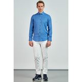 Giovane G. Designers Gömlek - Saks Mavi - 3XL