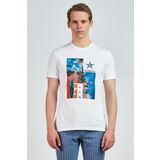 Giovane Gentile GC0653202103 Beyaz Erkek T-shirt