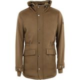 Giovane Gentile Giovane G. Designers Taba Renkli Uzun Kol Palto XL Erkekler İçin Düz Desenli Şık Kaban