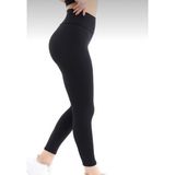 Gipaş Neyl Bayan Fitilli Termal Tayt - XL - 2XL - Siyah
