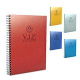 Gıpta 1083 Vip 140 Yaprak Spiralli Deri Kapak Kareli Defter