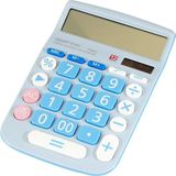 Gıpta 12 Haneli Mavi Renkli Hesap Makinesi F3046 Ergonomik Tasarım ve Geniş Ekran Özelliği