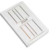 Gıpta 2024 139 - SKK - 1 Scalia Iplik Dikişli Termo Deri Kapak 13 x 21 cm Günlük Ajanda