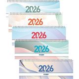 Gıpta 2026 Spiralli Masa Takvimi 12X33 cm 504-BTK 5 Adet - Çok Renkli
