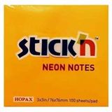 Gıpta 21164 Stickn Neon Turuncu 100 Yaprak 76x76 Yapışkanlı Not Kağıdı