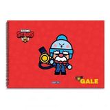Gıpta 25x35 cm Brawl Star 15 Yaprak Spiralli Resim Defteri