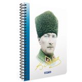 Gıpta 2654 Atatürk Spiralli Sert Kapak A4 Kareli Defter