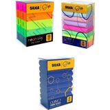 Gıpta 3 Lü Silgi Seti(8 Li Curved Sınav+ 8 Li Curved Rainbow+ 10 Lu Neon Silgi) - Çok Renkli