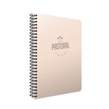 Gıpta 3250 Pastoral 17x24 60 Yaprak Plastik Kapak Spiralli Kareli Ten Rengi Defter