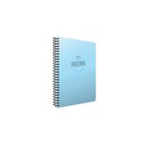 Gıpta 3252 Pastoral 17x24 72 Yaprak Plastik Kapak Spiralli Kareli Mavi Defter