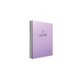 Gıpta 3252 Pastoral 17x24 72 Yaprak Plastik Kapak Spiralli Kareli Mor Defter