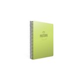 Gıpta 3252 Pastoral 17x24 72 Yaprak Plastik Kapak Spiralli Kareli Yeşil Defter