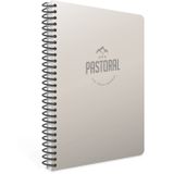 Gıpta 3254 Pastoral Spiralli Pp Kapak 17x24 96 Yaprak Kareli Defter Bej
