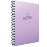 Gıpta 3254 Pastoral Spiralli Pp Kapak 17x24 96 Yaprak Kareli Defter Mor