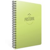 Gıpta 3254 Pastoral Spiralli Pp Kapak 17x24 96 Yaprak Kareli Defter Yeşil
