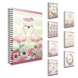 Gıpta 4174 Flamingo 100 Yaprak Sipralli Sert Kapak Kareli Defter