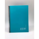 Gıpta 4176 Eco Sipiralli Pp. Kapak A4 60 Yp. Karel Turkuaz Defter