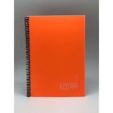Gıpta 4176 Eco Sipiralli Pp. Kapak A4 60 Yp. Kareli Turuncu Defter