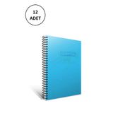 Gıpta 4176 Eko Pp A4 Spiralli Pp Kapak 60 Yaprak Kareli 12'li Defter