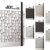 Gıpta 4226 Beat Sert Kapak 19x26 cm 120 Yaprak Kareli 2'li Not Defteri