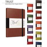 Gıpta 4410 Trust İpli Dikiş Deri Kapak 13X21 120 Yaprak Çizgili Defter