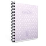Gıpta 4417 Cactus Love 80 Yaprak 17X24 CM Ofset Plastik Kapak Çizgili Spiralli Defter