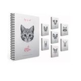 Gıpta 4684 Life Is Cool Spiralli Sert Kapak 17x24 cm 120 Yaprak Çizgili Defter