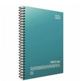 Gıpta 4936 Fresco Spiralli Plastik Kapak A4 96 YP Kareli Defter
