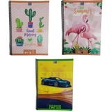 Gıpta 4967 A4 Papur Notes Spiralli Karton Kapak 120 Yaprak Kareli 6'lı Paket Defter