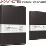 Gıpta 5043 Sunday Notes Deri Kapak 17x24 140 Yaprak Kareli Defter