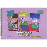 Gıpta 6008 Kral Şakir Spiralli 25x35 15 Yaprak Resim Defteri Mor