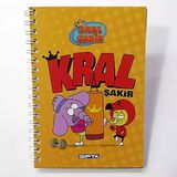 Gıpta 6014 Kral Şakir A6 Spiralli 80 Yaprakçizgili Defter