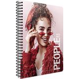Gıpta 6260 People Spiralli Sert Kapak 17x24 cm 120 Yaprak Çizgili Defter