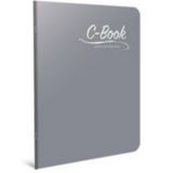 Gıpta 6907 C-Book Tel Dikişli PP Kapak A4 100 Yaprak Kareli Defter Gri