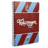 Gıpta 8629 Bloknot Taraftar Trabzonspor Spiralli Karton Kapak Çizgili 80 Yaprak A6 Defter