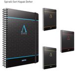 Gıpta A4 120 Yaprak Academia Spiralli Sert Kapaklı Defter