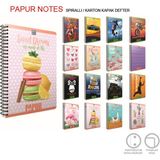 Gıpta A4 60 YP Kareli Orange Book Spiralli Offset Plastik Defter